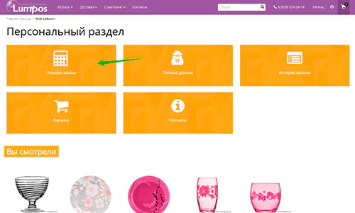 Как оплатить заказ на сайте www.lumpos.ru