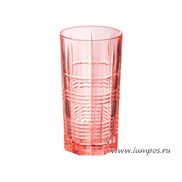 Набор стаканов ДАЛЛАС розовые высокие, 380мл. 4шт.